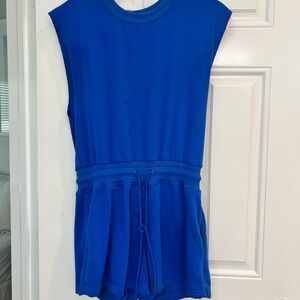 Women’s Royal Blue Sleeveless One-Piece Romper